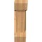 Ekena Millwork Traditional Slat Smooth Bracket w/ Offset Brace, Western Red Cedar, 7 1/2"W x 22"D x 26"H BKT0806X22X26TRA06SWR - alternate 4